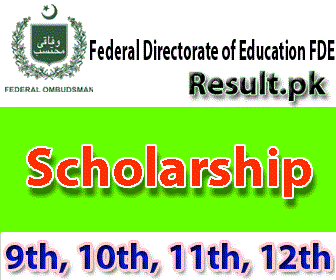 Federal Directorate of Education Scholarships 2025 fde Scholarships 2025 class 5th, 8th